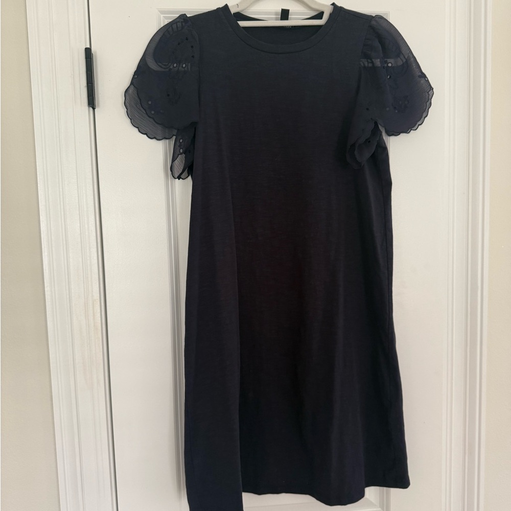 Elegant Navy Tee Shirt Dress